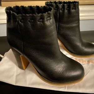See by Chloe leather booties.